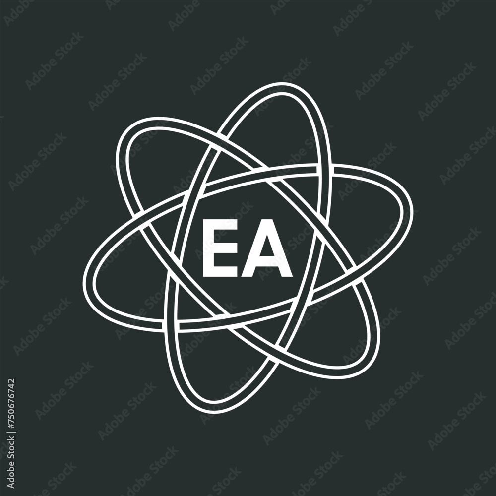 EA letter logo design on white background. EA logo. EA creative initials letter Monogram logo icon concept. EA letter design EA letter logo design on white background. EA logo. EA creative initials letter Monogram logo icon concept. EA letter design