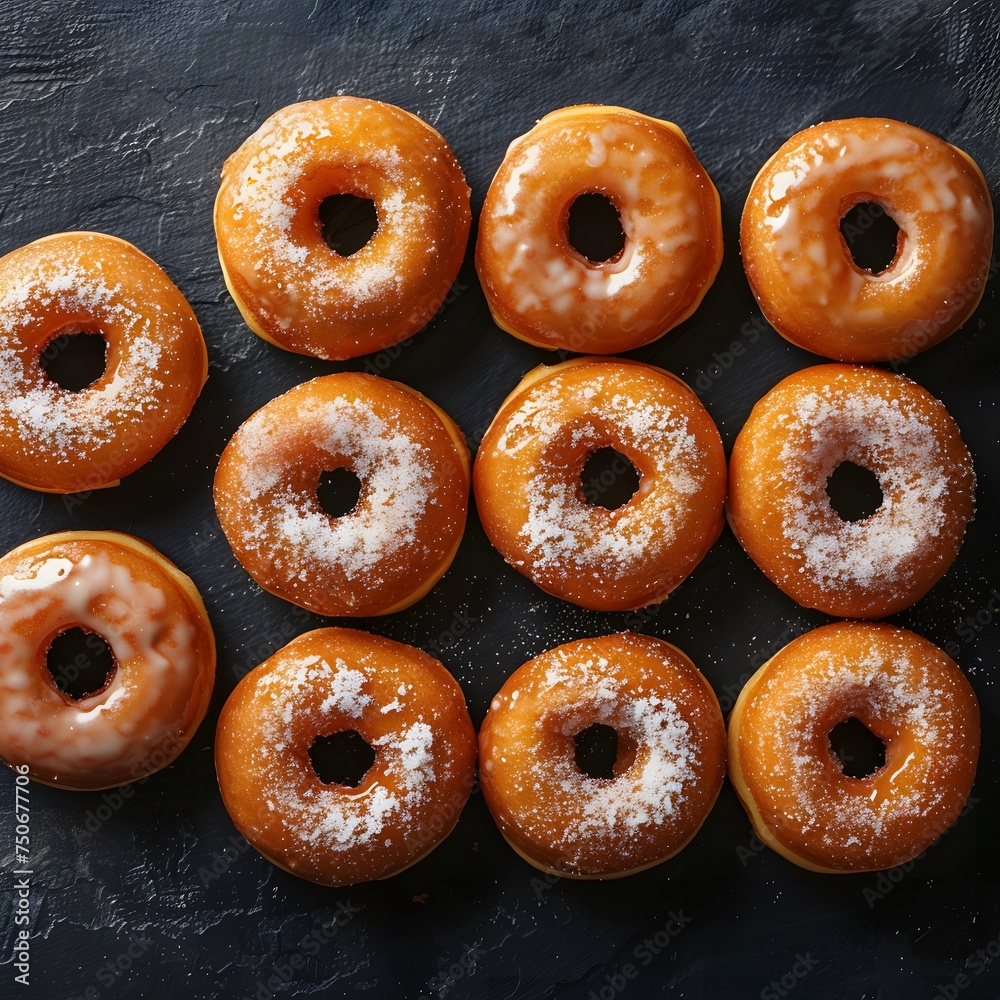 Donuts with different flavors Donuts with different flavors