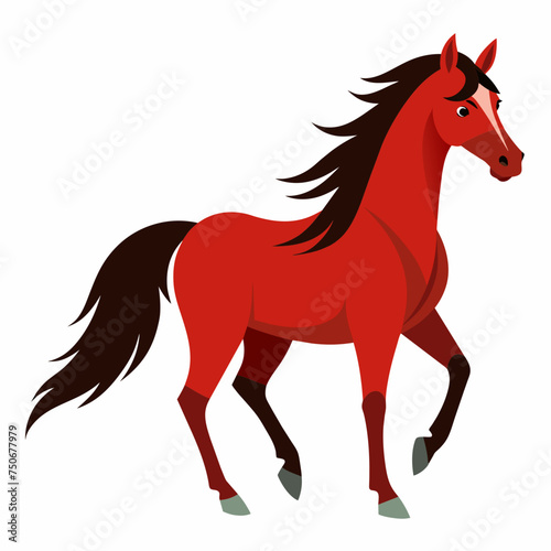 Horse colt filly mare stallion bronco foal gelding mustang nag plug pony steed animal pet vector illustration draw cartoon pretty cute