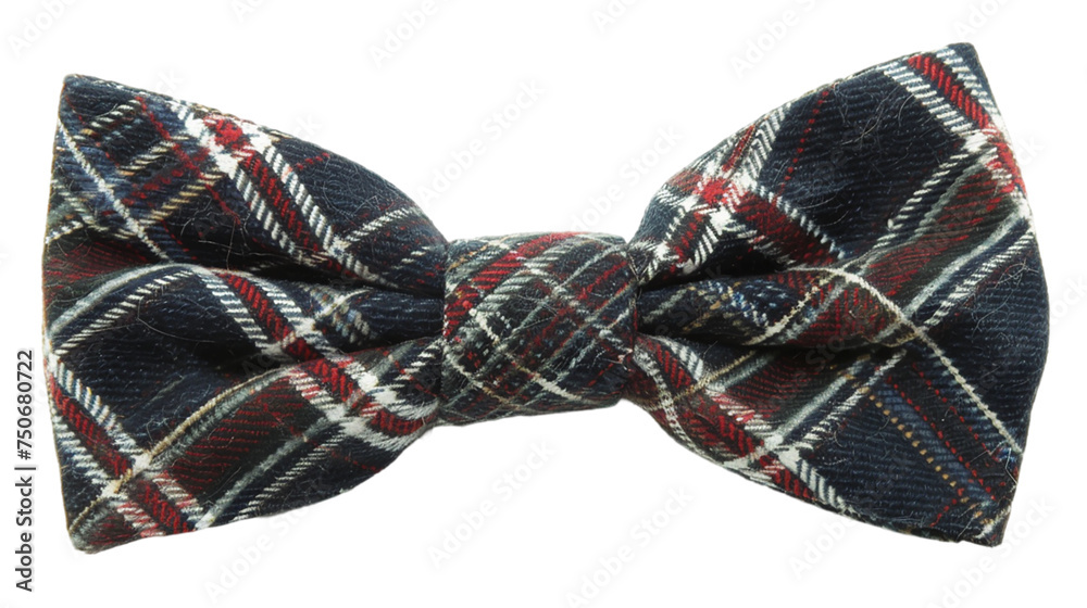 Checkered bow isolated on transparent background. Checkered bow isolated on transparent background.