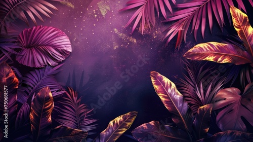 Vibrant travel tropical paradise background 