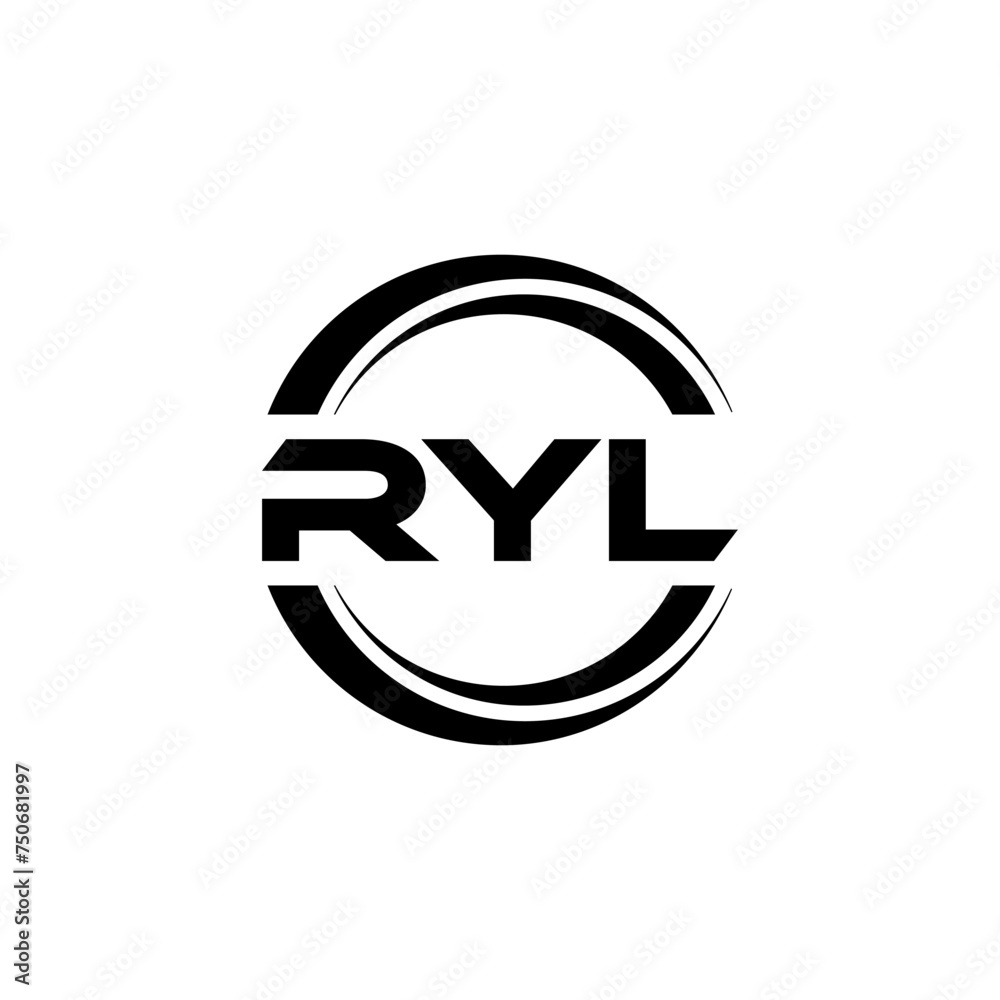 RYL letter logo design with white background in illustrator, vector logo modern alphabet font overlap style. calligraphy designs for logo, Poster, Invitation, etc. RYL letter logo design with white background in illustrator, vector logo modern alphabet font overlap style. calligraphy designs for logo, Poster, Invitation, etc.