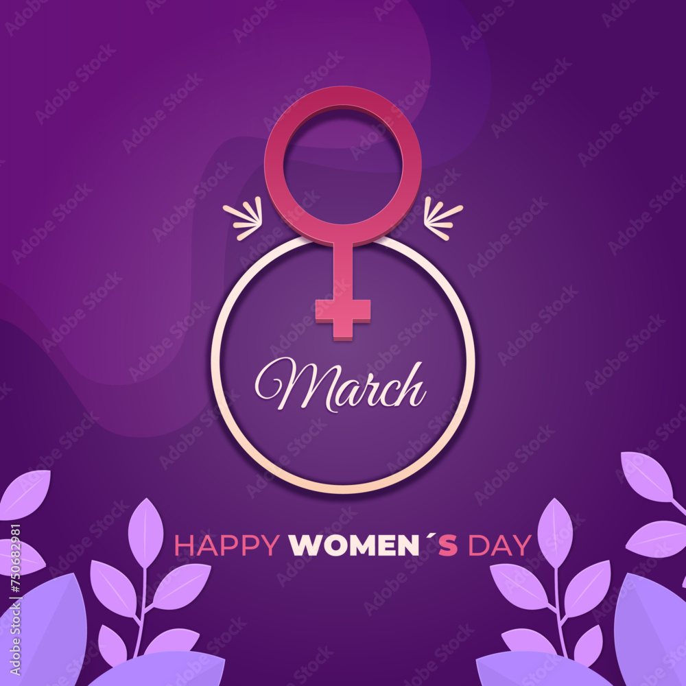 Fototapeta premium Happy women's day