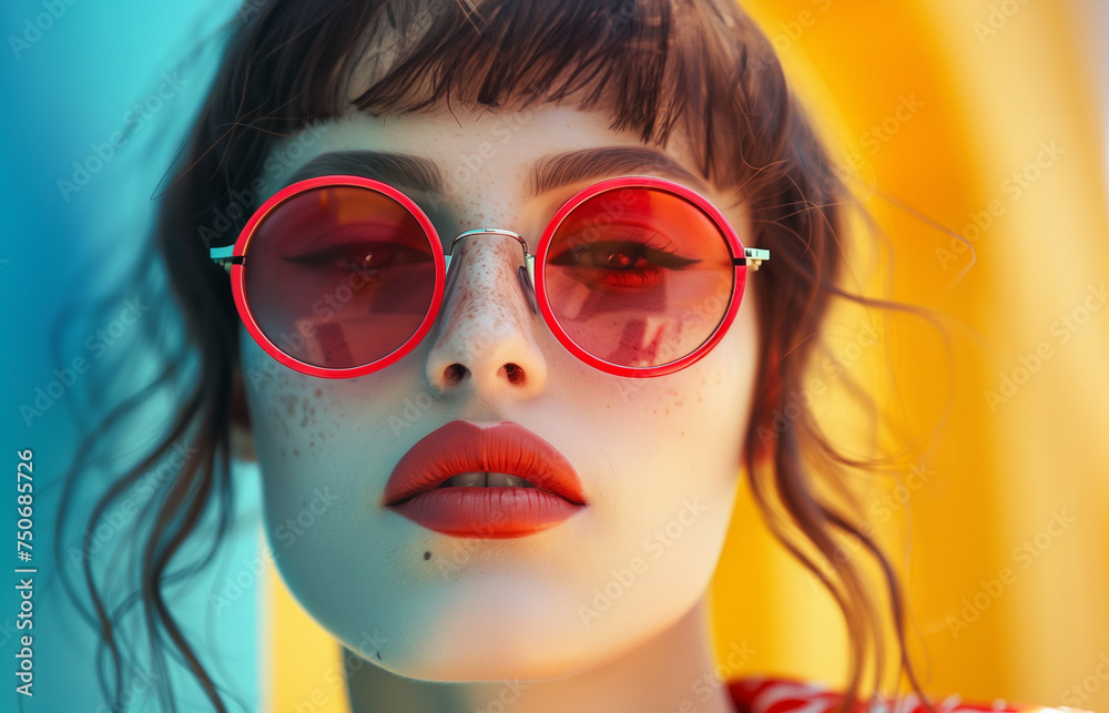 portrait of a woman in sunglasses,ai portrait of a woman in sunglasses,ai