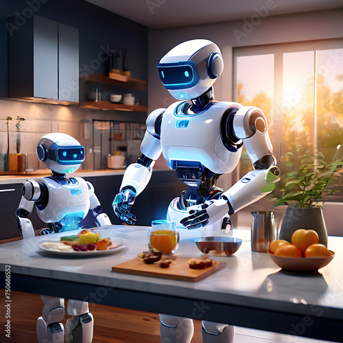 robots working in home