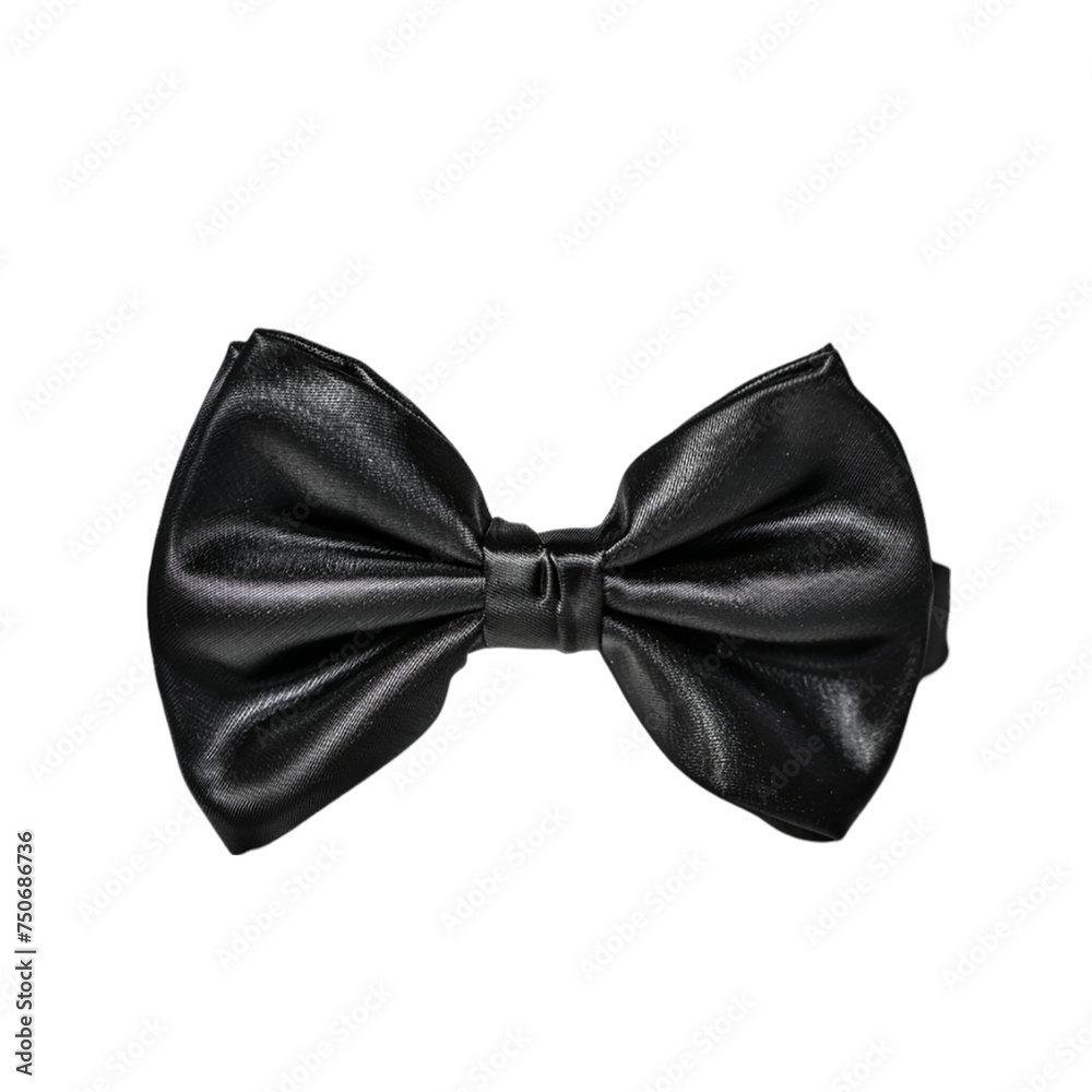Black Ribbon Bow. isolated on transparent background. Black Ribbon Bow. isolated on transparent background.