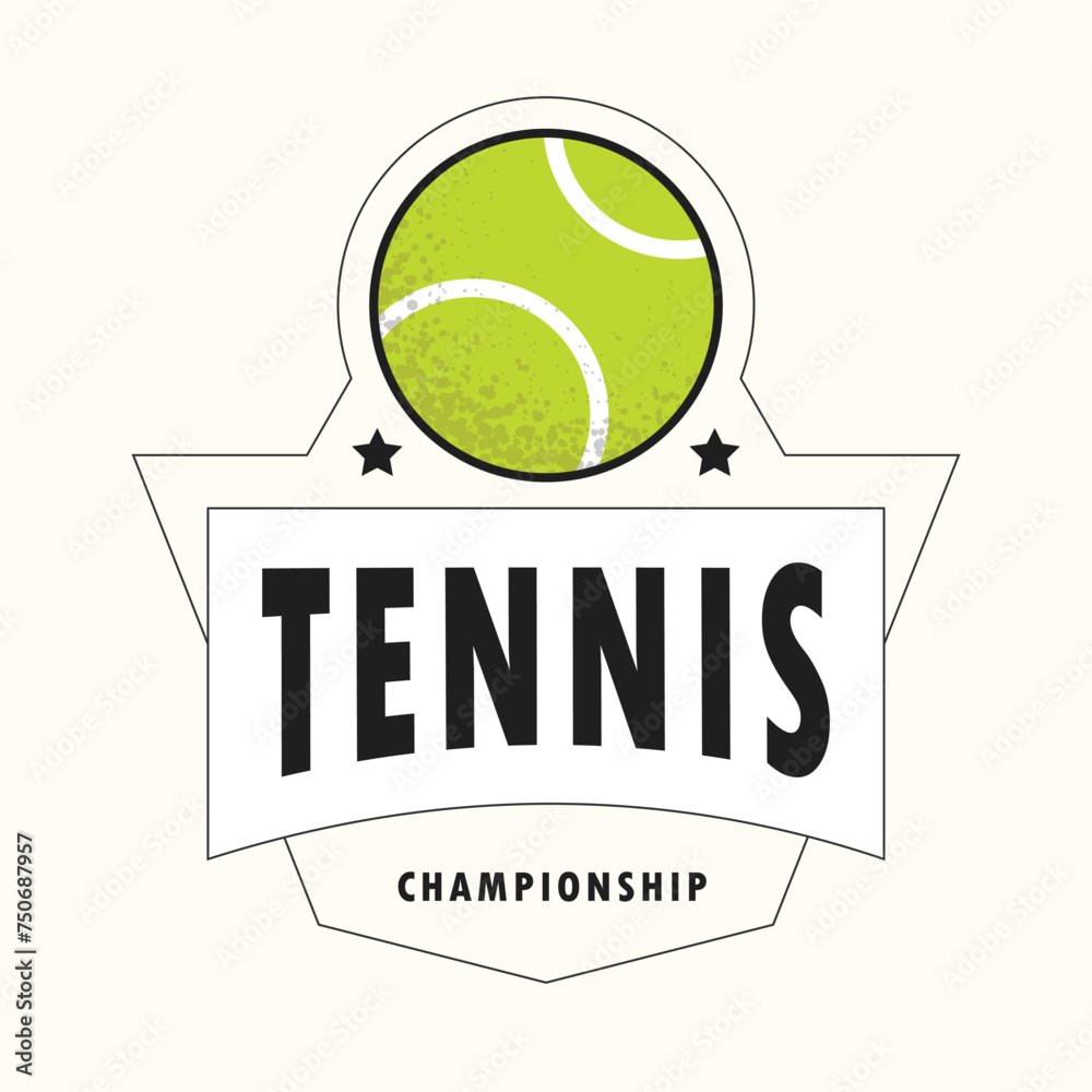 Tennis Sport Badge