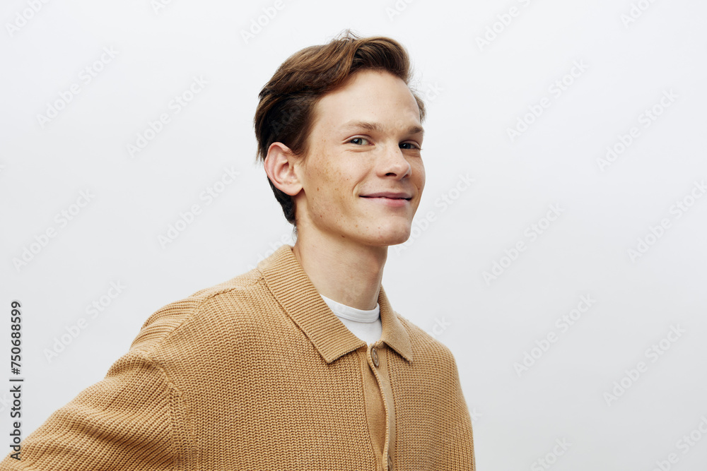 Captivating Portraits: Handsome Caucasian Men with Attractive Smiles and Confident Expressions in Various Casual and Fashionable Poses Captivating Portraits: Handsome Caucasian Men with Attractive Smiles and Confident Expressions in Various Casual and Fashionable Poses