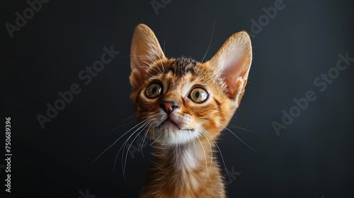 A cute Abyssinian kitten