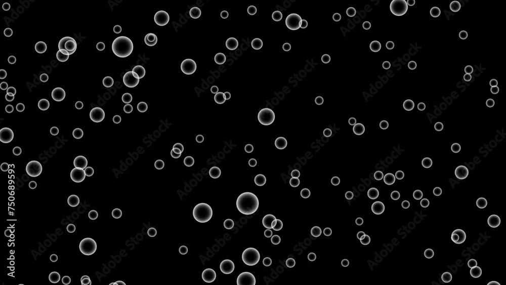 Round Bubbles Floating Up. Round Bubbles Floating Up.