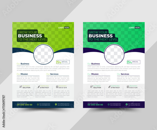 Corporate business flyer template design, Business Flyer, marketing, business proposal, promotion, advertise, publication,  vector design, abstract business flyer