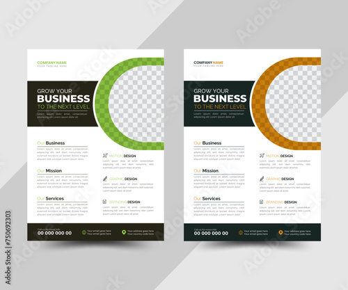 Corporate business flyer template design, Business Flyer, marketing, business proposal, promotion, advertise, publication,  vector design, abstract business flyer