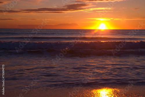 Sunrise at La Mata Beach in Torrevieja, Costa Blanca, Spain