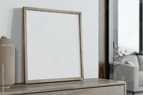 Empty Horizontal Frame Composition Sky, Frame blank mock up