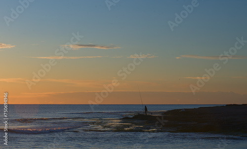 Sunrise at La Mata Beach in Torrevieja, Costa Blanca, Spain