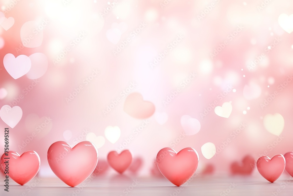 happy mother's day on pink and white background with hearts