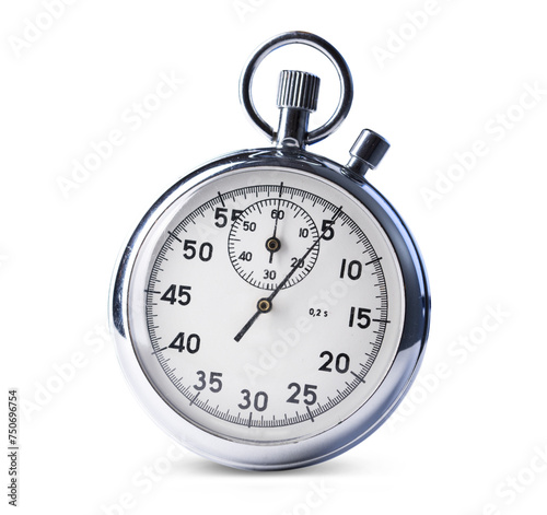 Stopwatch on the white background