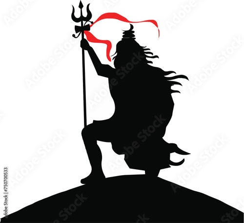 illustration of lord Shiva , Mahadeva 