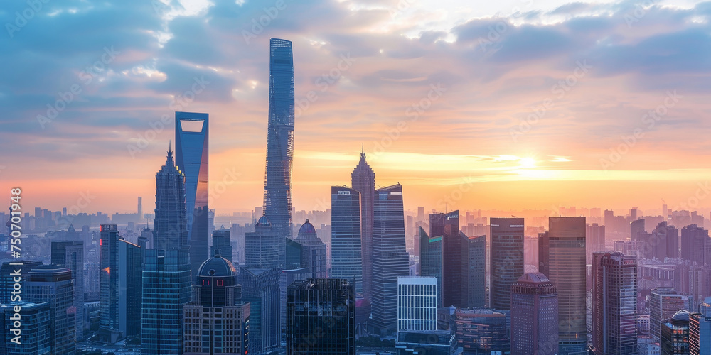 Obraz premium City of China s modern business buildings