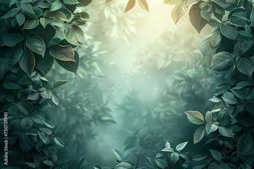 Sunlight Piercing Through the Forest Canopy