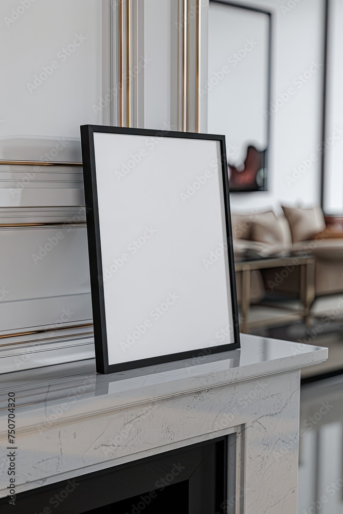 Vertical Empty Frame Concept, Frame blank mock up Vertical Empty Frame Concept, Frame blank mock up