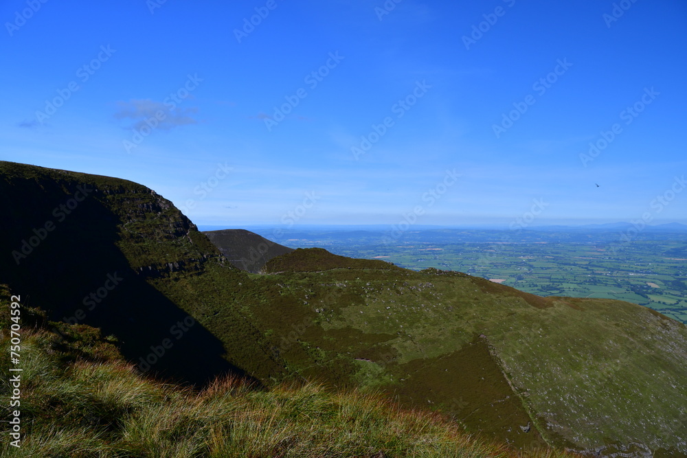 View from the top of the Comeragh mountains