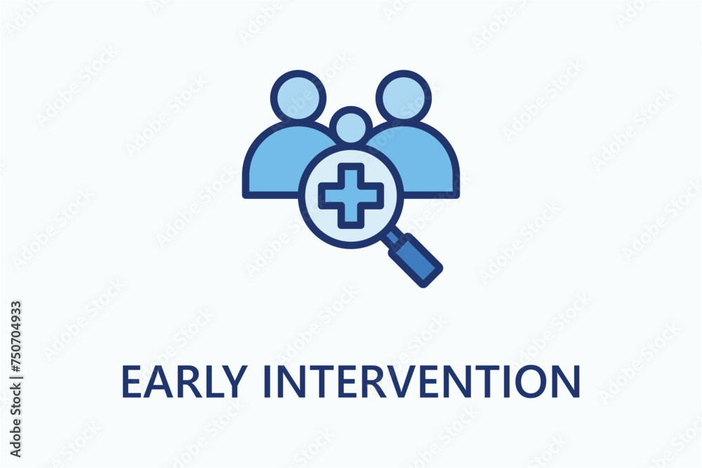 Early Intervention icon or logo sign symbol vector illustration