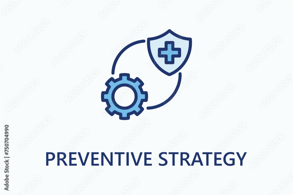 Preventive Strategy icon or logo sign symbol vector illustration Preventive Strategy icon or logo sign symbol vector illustration