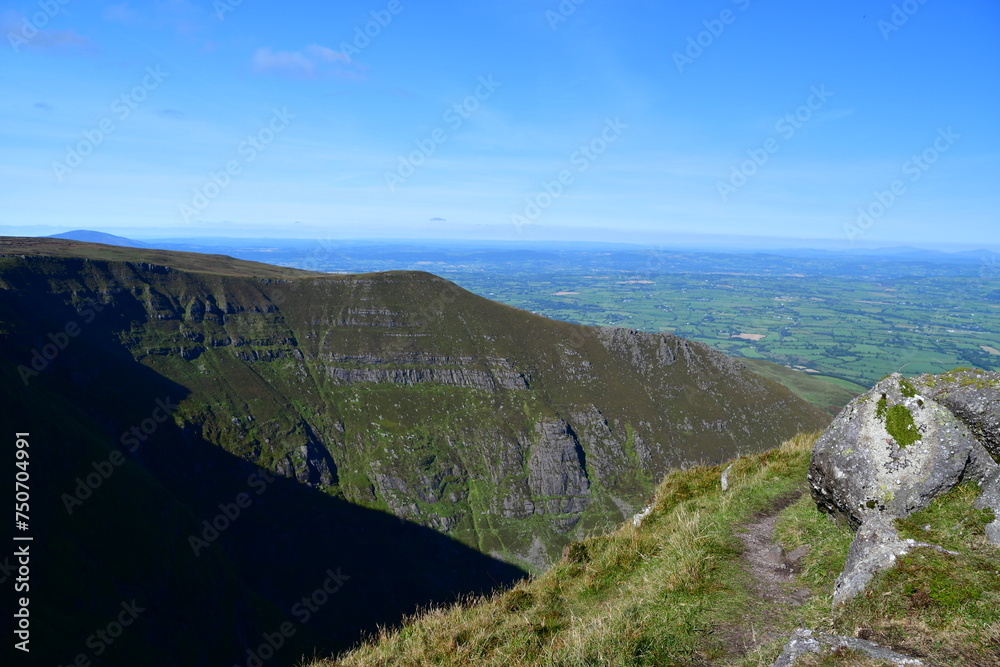 View from the top of the Comeragh mountains
