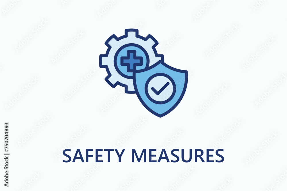 Safety Measures icon or logo sign symbol vector illustration Safety Measures icon or logo sign symbol vector illustration