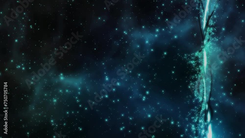 Blue galaxy Stars Animation Background  photo