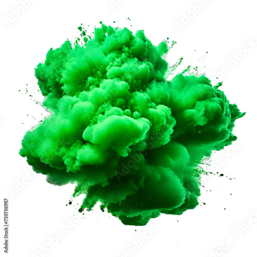 green holy abir paint splashes 012