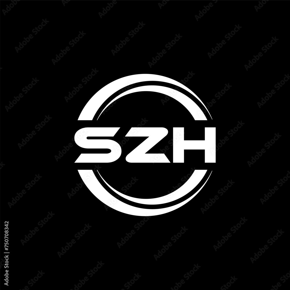 SZH letter logo design with black background in illustrator, vector logo modern alphabet font overlap style. calligraphy designs for logo, Poster, Invitation, etc. SZH letter logo design with black background in illustrator, vector logo modern alphabet font overlap style. calligraphy designs for logo, Poster, Invitation, etc.