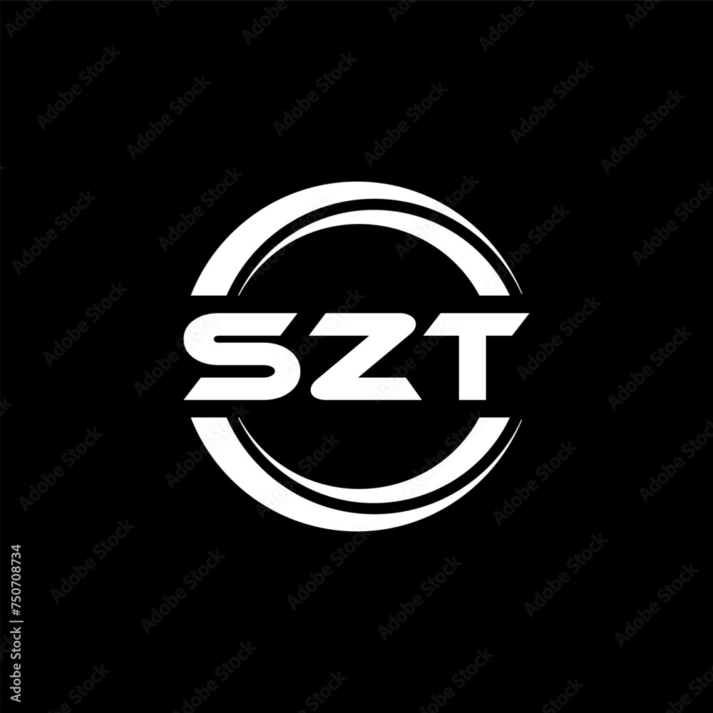 SZT letter logo design with black background in illustrator, vector logo modern alphabet font overlap style. calligraphy designs for logo, Poster, Invitation, etc. SZT letter logo design with black background in illustrator, vector logo modern alphabet font overlap style. calligraphy designs for logo, Poster, Invitation, etc.