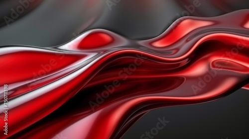 Vibrant 3d abstract business background in red and black colors for modern design projects