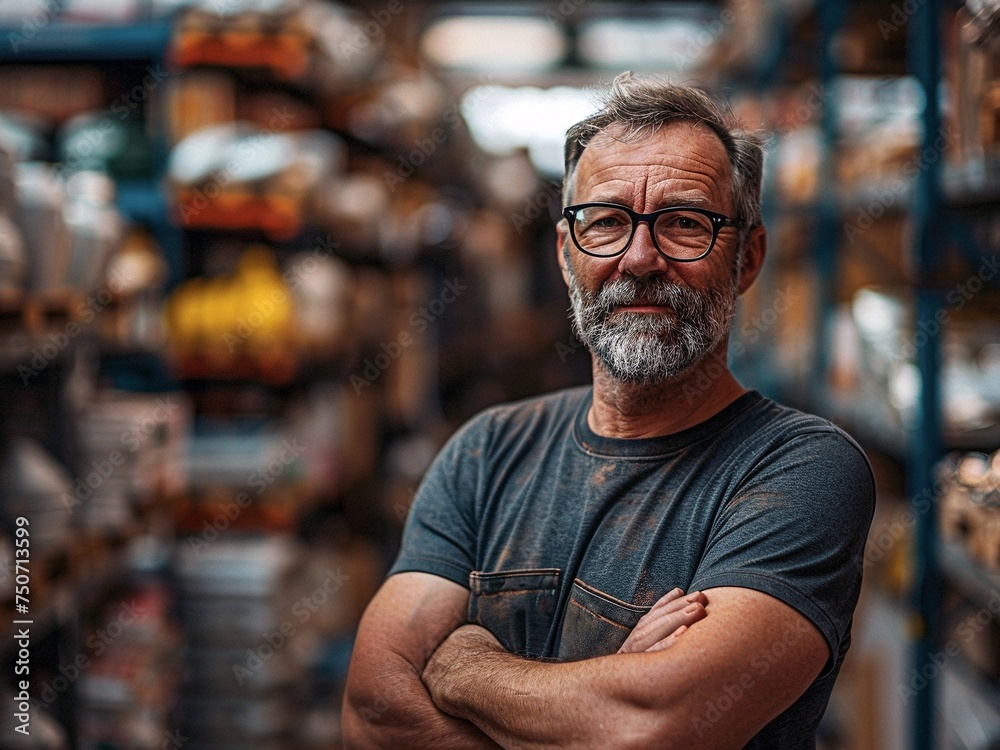 Confident Artisan in Workshop Confident Artisan in Workshop