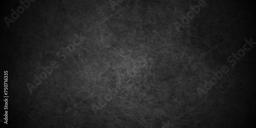 Black stone wall texture grunge rock surface. dark gray concrete background backdrop. wide panoramic banner. old wall stone for dark black distressed grunge background wallpaper rough concrete wall.