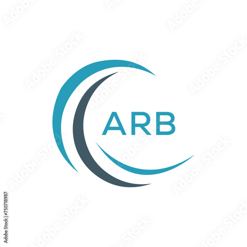 ARB logo design template vector. ARB Business abstract connection vector logo. ARB icon circle logotype. 