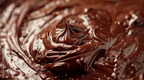 Gourmet chocolate ganache ready for baking and confectionery