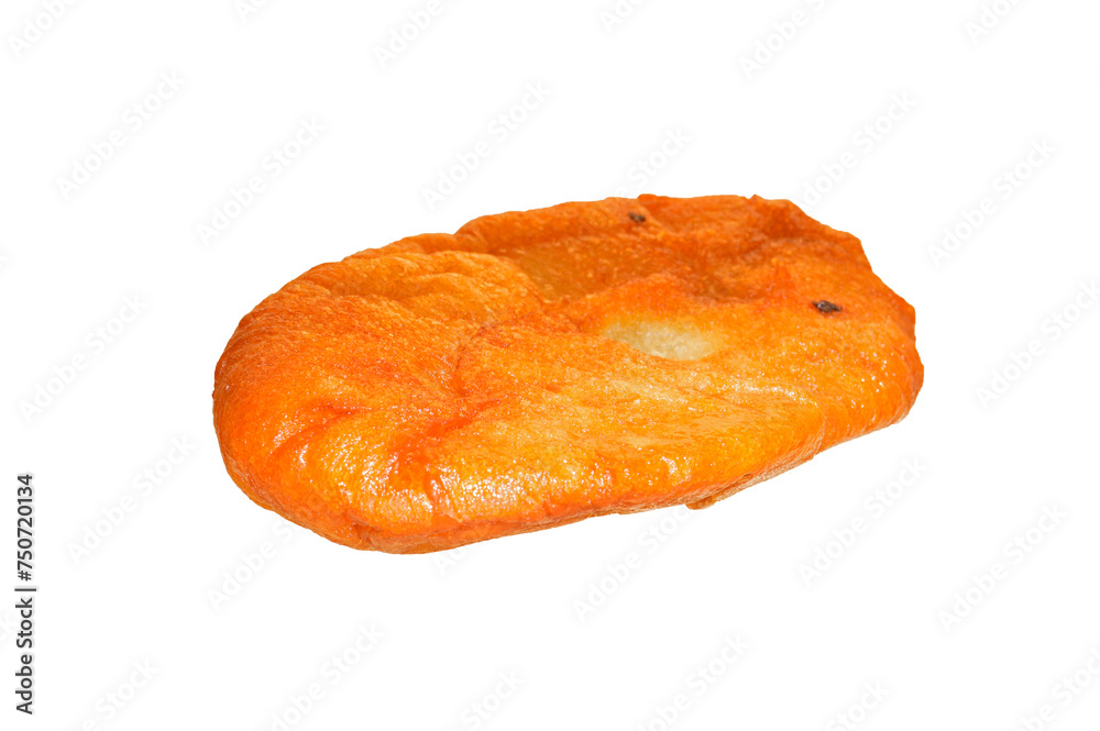 fried bread isolated on white background fried bread isolated on white background