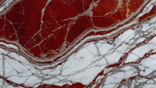 Vibrant red marble texture creating a seamless pattern background.