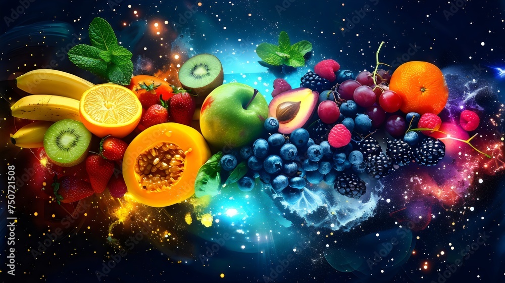 Cosmic Burst of Fresh Fruits Cosmic Burst of Fresh Fruits