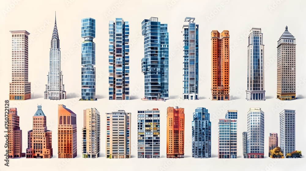 Hyperrealistic Illustrations of Tall Buildings