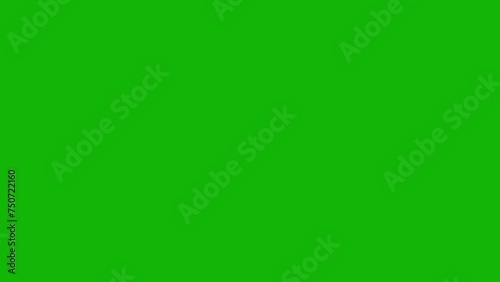 2D Cartoon Electric Shape Element Animation on Green Screen Background - Pre-rendered with Alpha Channel in 4K Resolution photo