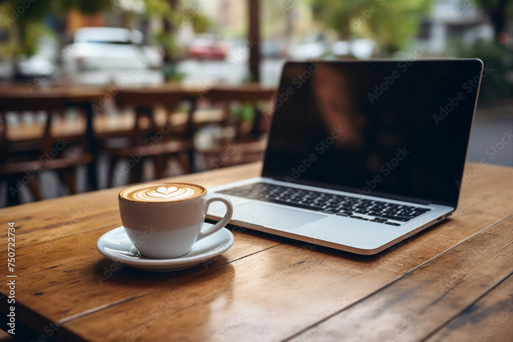 Cozy coffee spot captured made with generative AI Cozy coffee spot captured made with generative AI