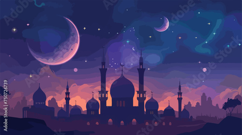 Ramadan kareem vector  ramadan holiday celebration background © Megan