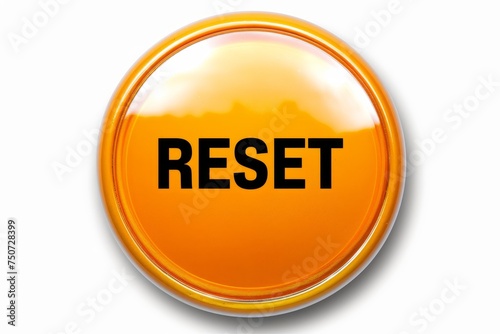 Obraz na płótnie Reset button isolated on pure white background for web design and user interface