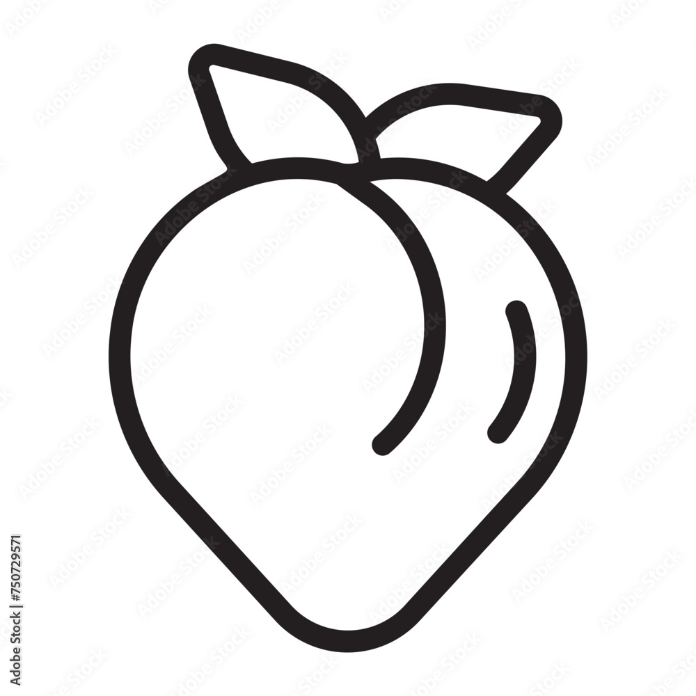 peach line icon peach line icon