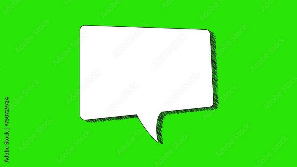Animated White Outlined Speech Bubble Chat Balloon Icon - Pictogram, Comic Book, Anime - Useful for Website, Banner, Greeting Cards, Apps, and Social Media Posts - Chroma Key Green Screen Background Animated White Outlined Speech Bubble Chat Balloon Icon - Pictogram, Comic Book, Anime - Useful for Website, Banner, Greeting Cards, Apps, and Social Media Posts - Chroma Key Green Screen Background