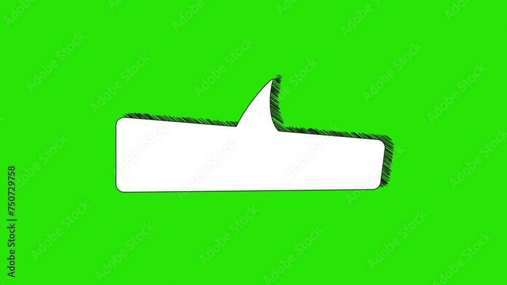 Animated White Outlined Speech Bubble Chat Balloon Icon - Pictogram, Comic Book, Anime - Useful for Website, Banner, Greeting Cards, Apps, and Social Media Posts - Chroma Key Green Screen Background Animated White Outlined Speech Bubble Chat Balloon Icon - Pictogram, Comic Book, Anime - Useful for Website, Banner, Greeting Cards, Apps, and Social Media Posts - Chroma Key Green Screen Background